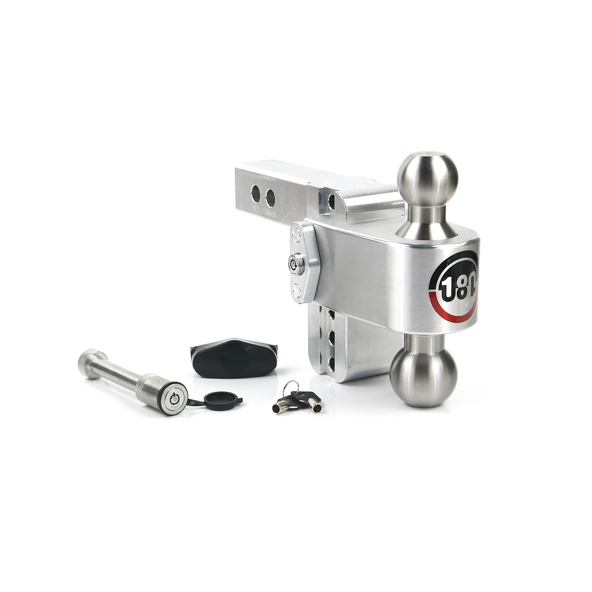 Weigh-Safe 180 Turnover Ball Hitch - 4in. Drop, 2in. Shank, 12500 Lb. Capacity, 2-5/16in. Ball Diameter, Class V, Model# LTB4-2-KA